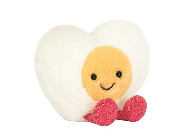 Teddy Bear n Doll - Jelly Cat Amuseables Heart Boiled Egg - TJ0112A4 Photo
